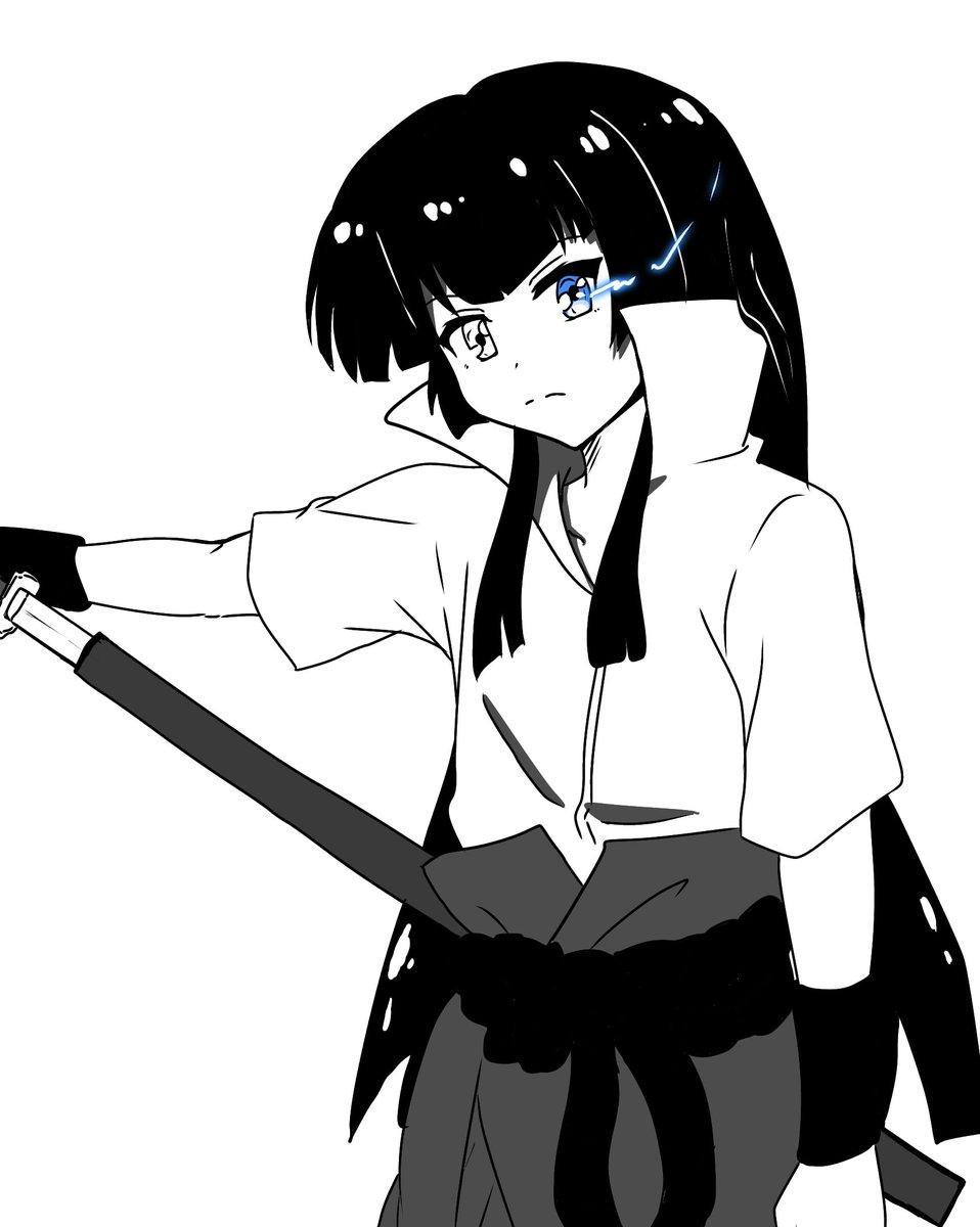OByo20's tweet photo. お題：忍者　を使わせていただきました
・名家の生まれ
・刀、雷
・左眼に力をもらうシーンがある
等の共通点からサスケコスの姫和です！
#とじわん https://t.co/FED5Ipdsx8