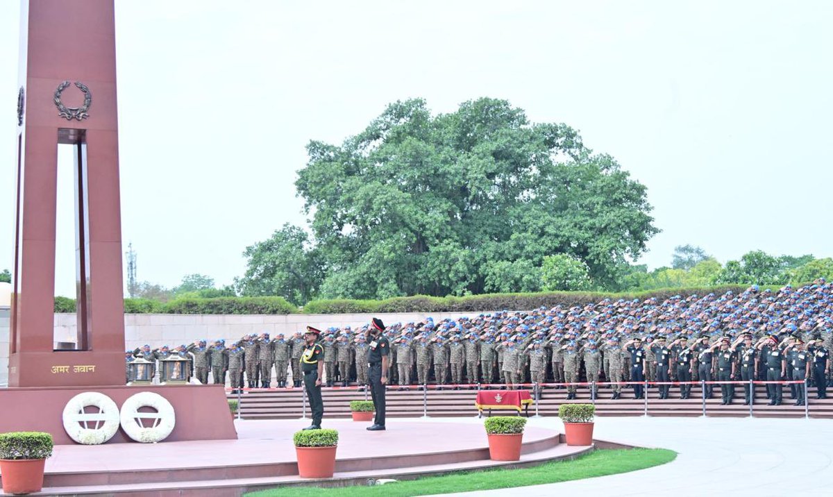 AdityaRajKaul's tweet photo. United Nations Peacekeepers Day

New Delhi, 29 May 2026

The International Day of United Nations Peacekeepers was commemorated in New Delhi with a series of solemn and significant events honouring the dedication, sacrifice and professionalism of Indian peacekeepers serving under the United Nations flag across the globe.

As part of the commemorative activities, wreath laying was conducted at the National War Memorial, New Delhi, by Lt Gen Vipul Shinghal, Deputy Chief of the Army staff, to pay homage to the brave Indian peacekeepers who made the supreme sacrifice while serving in various UN peacekeeping missions.

In a poignant tribute to fallen peacekeepers, the prestigious Dag Hammarskjold Medal was awarded posthumously to Lance Havildar Harbhajan Singh of MONUSCO and Naib Subedar Sujit Kumar Pradhan of UNMISS in recognition of their courage, devotion to duty, and ultimate sacrifice in the service of international peace and security.

The occasion also recognised the outstanding achievements of Maj Abhilasha Barak, who has been awarded 2025 UN Military Gender Advocate of the Year award for her accomplishments in UNIFIL mission. Achievements of the officer will inspire women officers and peacekeepers across the nation, reflecting India’s commitment towards inclusivity and excellence in global peace operations.

Further marking the occasion, a Strategic Interaction on “Future of UN Global Peacekeeping” was organised at the Manekshaw Centre, New Delhi. The event brought together senior military officials, diplomats, scholars and practitioners to deliberate upon contemporary peacekeeping challenges, evolving operational dynamics and India’s enduring contribution to UN peacekeeping efforts worldwide. The event observed key insights from Lt Gen Satish Nambiar (Retd), Amb Ruchira Kamboj, Mr Stefan Priesner UN RC in India, Maj Gen PK Goswami (Retd), Maj Gen (Dr) Gajinder Singh (Retd). The event also had Indian Peacekeepers from various missions sharing their on ground experience.

India remains one of the largest and most respected contributors to United Nations Peacekeeping Operations, with its peacekeepers serving with professionalism, compassion, and unwavering commitment in some of the most challenging conflict zones across the world.
