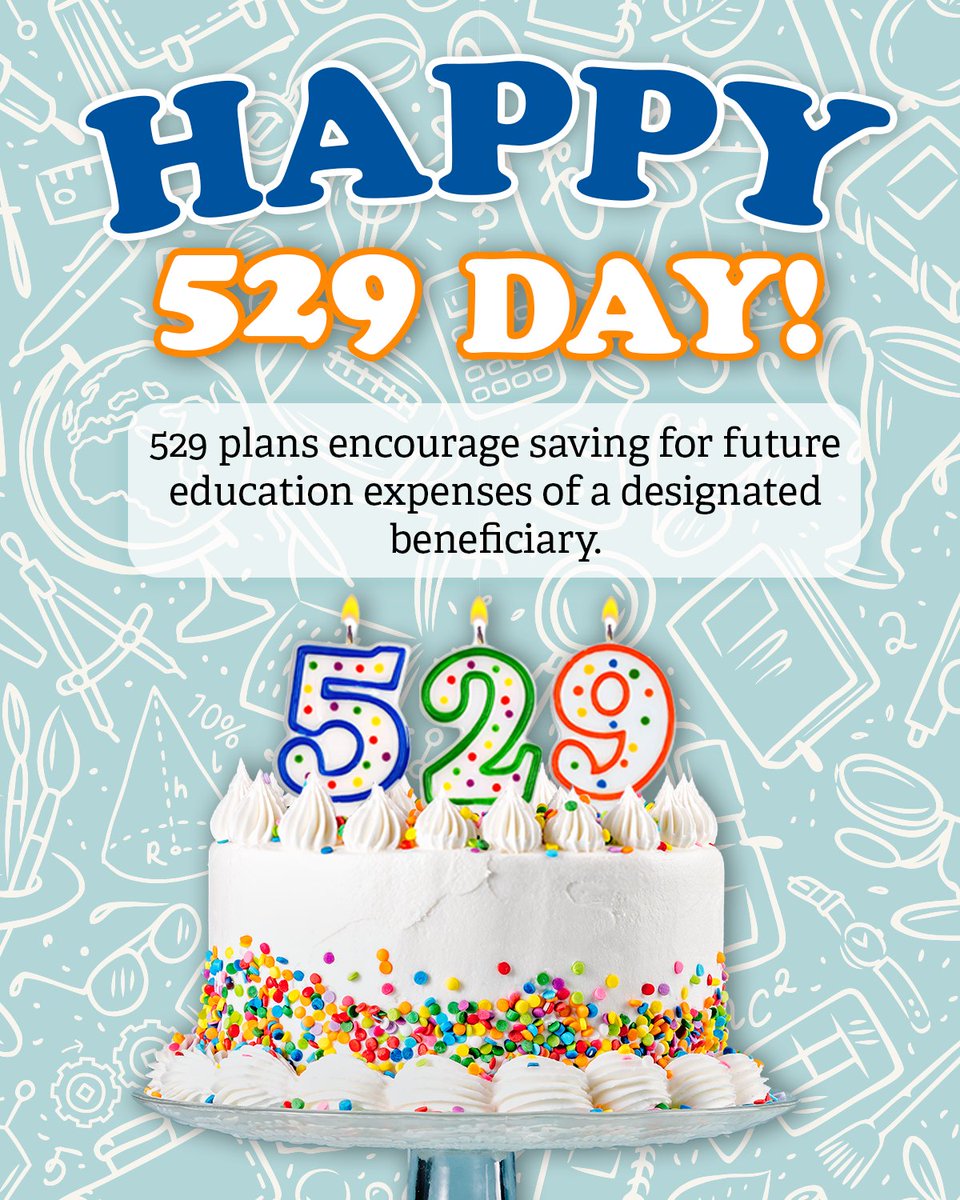 MiTreasury's tweet photo. Happy 529 Day in Michigan! 🎂 To celebrate, you can get a bonus when making a $250 contribution to a 529 savings program. Learn more: https://t.co/TVhMc1f4te https://t.co/fGSQ2vPr3B