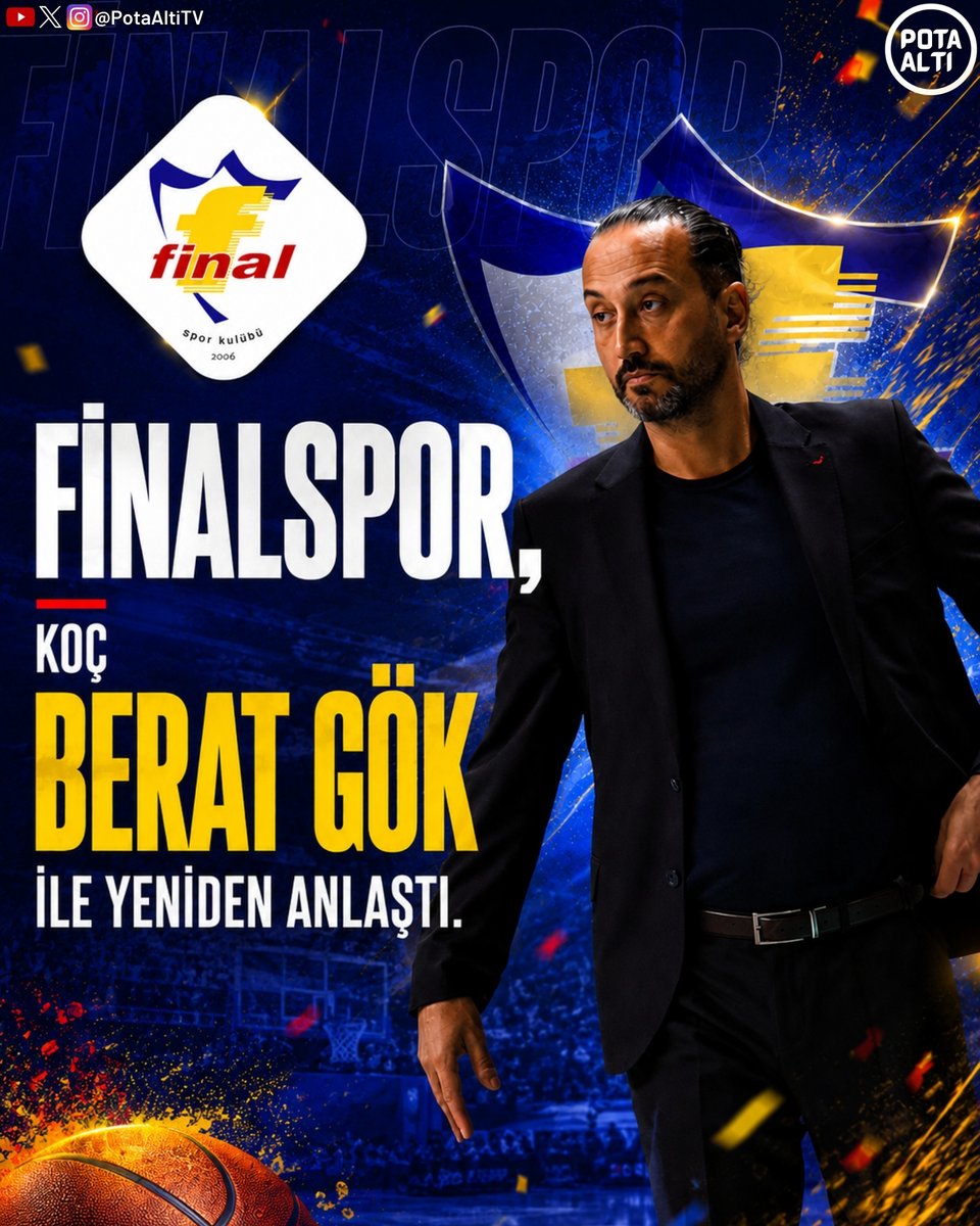 PotaAltiTV's tweet photo. 🏀 TBL'de Koç Hamleleri ✅

Finalspor 🤝 Berat Gök
Konya BBSK 🤝 Mustafa Enes Altınçizme

#TBL