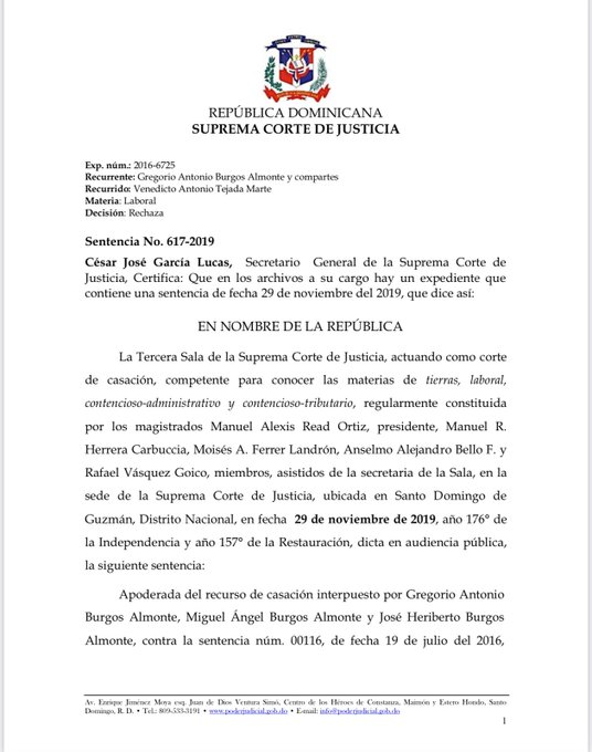 FJimenezRD's tweet photo. Posibilidad de valorar documentos en fotocopia. "Si bien por sí solo las fotocopias no constituyen una prueba, esto no impide que el juez aprecie su contenido y deduzca consecuencias, sobre todo en una materia donde existe la libertad de pruebas y el juez tiene un amplio poder de apreciación de estas y no pueden descartar pura y simplemente un documento por tratarse de una fotocopia". Factum: recurrente que señala ante la corte de casación que la alzada no podía tomar en cuenta, conjuntamente con las demás pruebas, los documentos sometidos por la parte empleadora, debido a que fueron incorporados en fotocopia y este concluyó solicitando que se les desconociera valor probatorio.