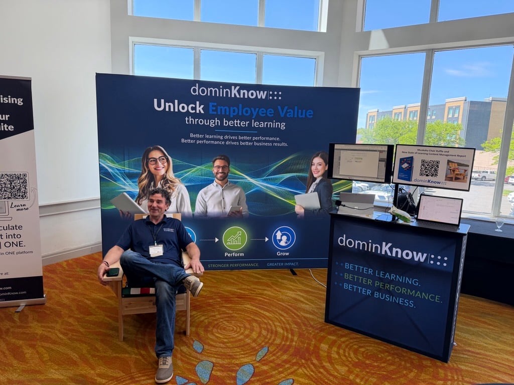 dominKnow's tweet photo. Come visit the our at @cdnelearning!

Creating learning content isn’t the biggest challenge anymore. Our new State of Learning Content Mgmt 2026 research reveals what actually is.

Stop by, grab the full report, and enter to win a Hudson Bay Muskoka Chair.

See you there! 👋 https://t.co/Yd6qVdoo2v