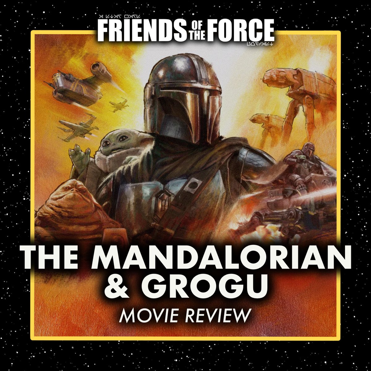 FriendsOfForce's tweet photo. NEW EPISODE: Star Wars is back in theaters, which means it’s time for our review of #TheMandalorianandGrogu! What worked, what didn’t, personal highlights, and more. Now available wherever you get your podcasts!✨ https://t.co/xJYm5uo8mt