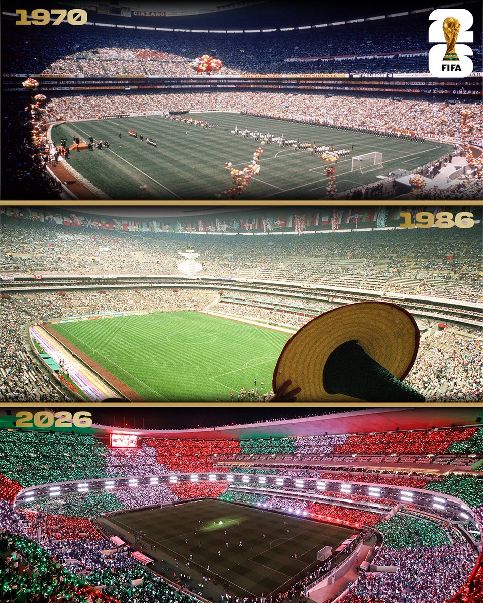 FIFAcom's tweet photo. History makers! 🇲🇽

#OnThisDay in 1986, Mexico became the first country to host the @fifaworldcup twice.

This year, Mexico will become the first country to have ever hosted or co-hosted the tournament three times! 🙌 https://t.co/SvaIrrFDmj