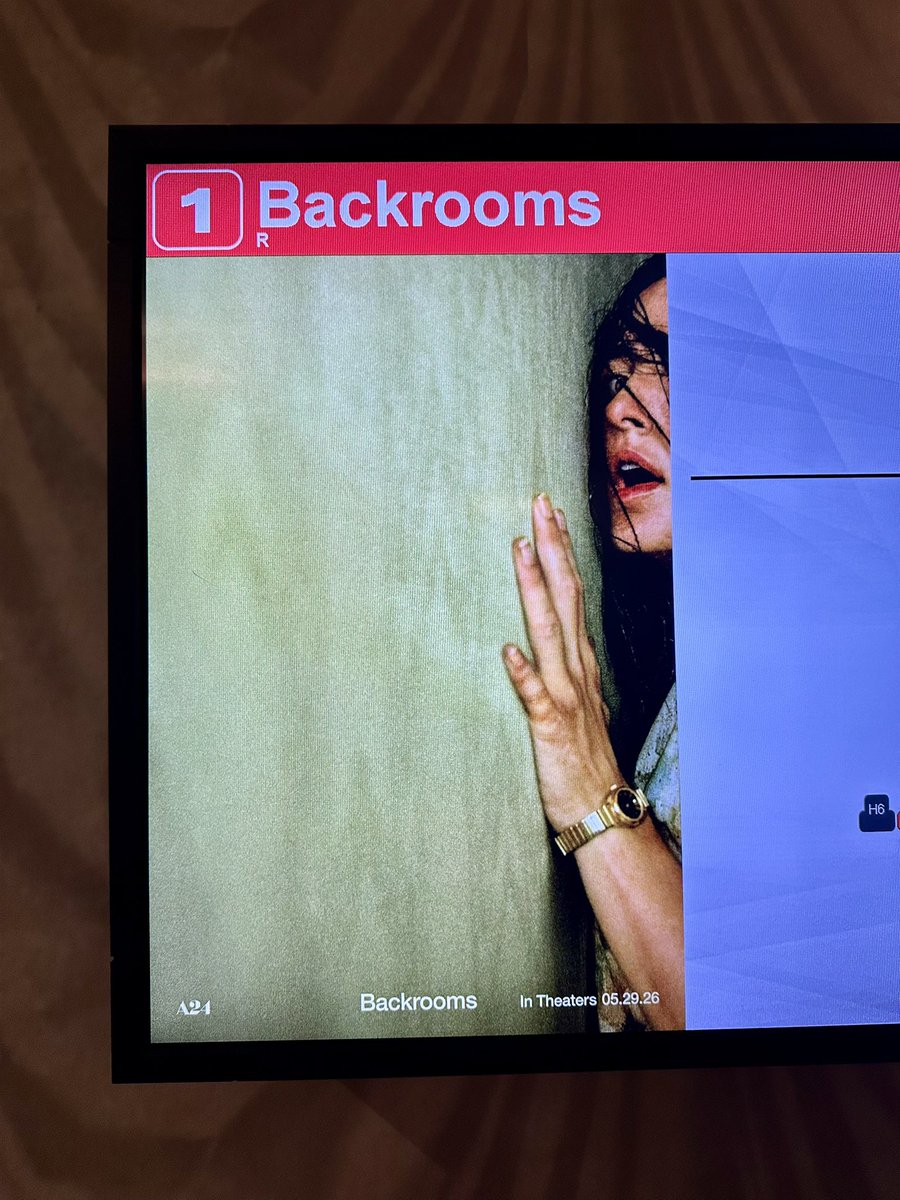 iPRthingss's tweet photo. Backrooms is one of the weirdest movies I’ve seen in a minute and I mean that as a compliment.

I walked out confused, creeped out, impressed and somehow ended up dreaming about it later that night 😭

Still thinking about it this morning. Might need a second watch. #Backrooms https://t.co/ZGTZOgFsAU