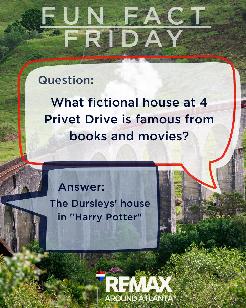 REMAX_AroundATL's tweet photo. 🔍 It’s trivia time! Show off your industry smarts — how well do you really know real estate?

#funfactfriday #aroundatlanta #didyouknow https://t.co/5FZtL1E0Dl
