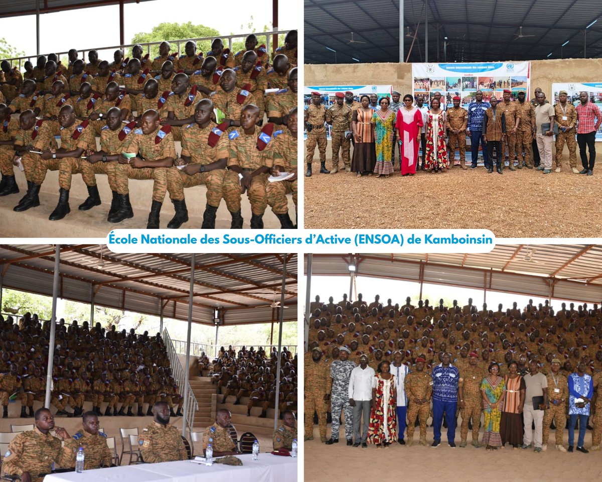 onubf's tweet photo. 3/3
Conferences held in Loumbila, Kamboinsin and Pabré highlighted Burkina Faso’s contribution to UN peacekeeping operations and the valuable expertise gained by its peacekeepers in service of global peace. #IDPK2026 #Peacekeeping #BurkinaFaso https://t.co/bW4TWLMXjY