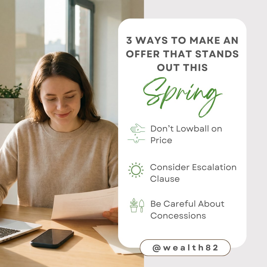 teamwealth82's tweet photo. In a competitive spring market, strong offers win. 🌹 Here are 3 smart ways to position yours ahead of the rest. 🏡 #homesellertips #homeselling
 #Tamparealtor #Floridarealtor #LasVegasRealtor https://t.co/9Q9U79WiwA