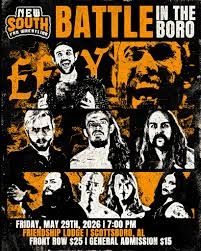 RickAndBenny29's tweet photo. This is a great week for me. Sunday was #AEWDoN , Wednesday was a great episode of Dynamite, today I go to @NewSouth_PW live in Scottsboro, AL with special guest @EFFYlives, then Saturday I'll be going to #AEWCollision in Huntsville. https://t.co/pDm3QTEMr4