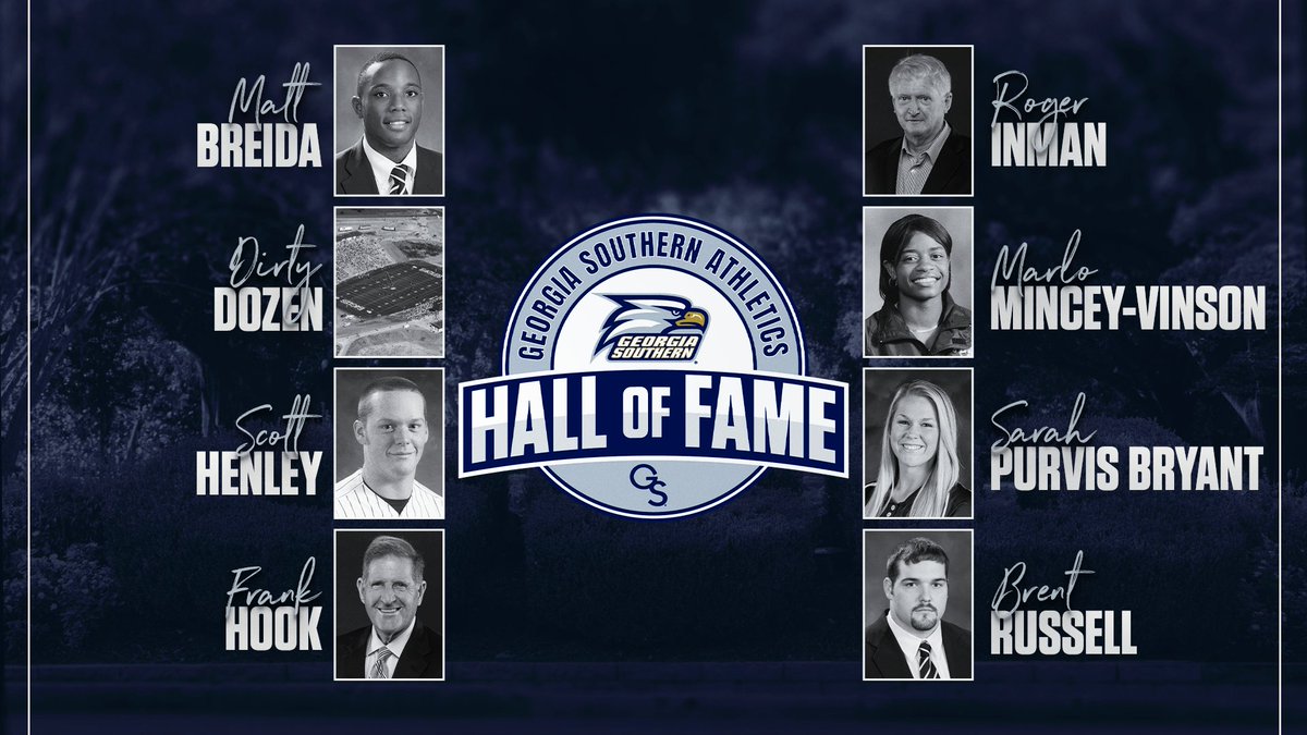 GSAthletics's tweet photo. 2026 Georgia Southern Athletics Hall of Fame Class Announced

📰 https://t.co/7C2pOkNuEm
🎟️ https://t.co/GdZCaE3SK6

#HailSouthern https://t.co/ceYsuDct9P