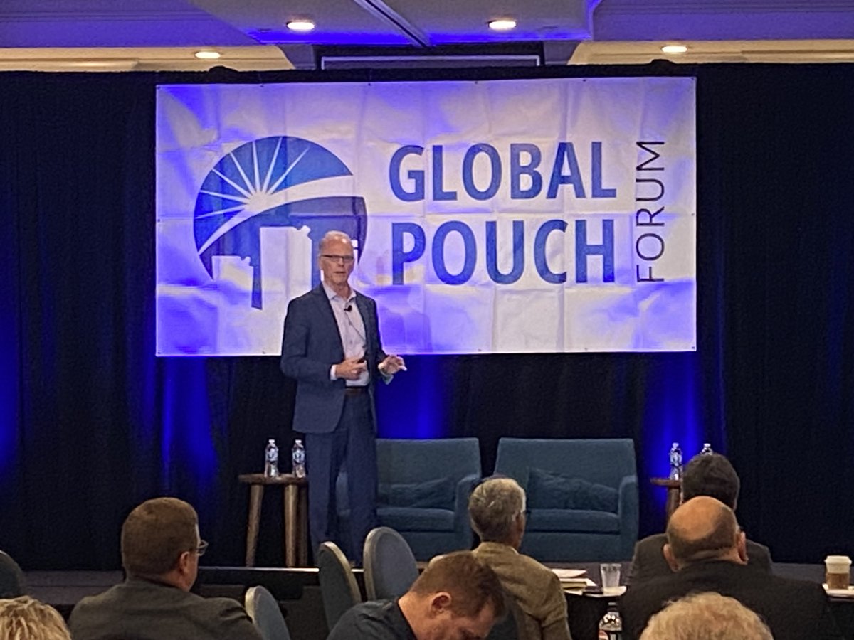 FlexPackOrg's tweet photo. FPA President &amp; CEO Dan Felton took the stage at this year’s Global Pouch Forum to deliver “The State of Flexible Packaging.”
 
In his session, he explored the regulatory landscape and emerging trends influencing the flexible packaging industry. https://t.co/gm8WvZ0QrD