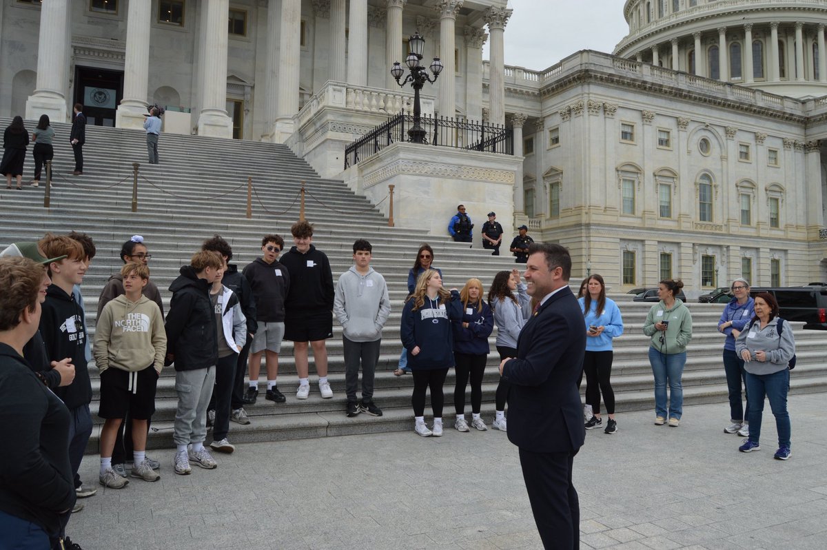 RepMackenzie's tweet photo. It was great to welcome students, teachers, and parents from Notre Dame High School in Bethlehem to Washington.

Following their Capitol tour, we discussed my work in Congress on behalf of the Lehigh Valley and the Poconos, and students had the opportunity to ask questions about government, public service, and the issues impacting our region. Thanks for visiting!