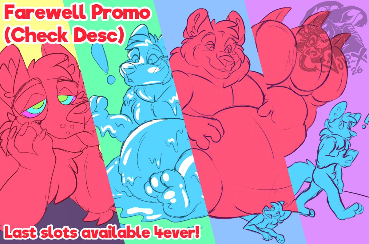 wind_dewolfe5's tweet photo. Aight guys, Farewell promo for some of my old YCHs I'll be retiring next month.

Two slots for each, discounted. Info below ⬇️

If interested in a slot pm me here or via TG @/Vulpxartworks https://t.co/2wppqtEe6e