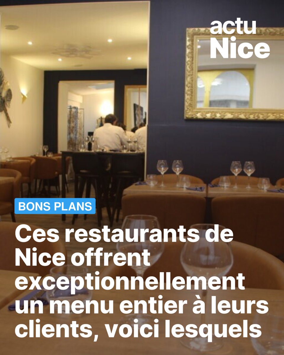 nice_actu's tweet photo. 🤩 Une dizaine de restaurants azuréens participent à l'opération "Tous au restaurant" à partir du 1er juin

➡️ https://t.co/adPZog6v43 https://t.co/xJBZiNJdu8