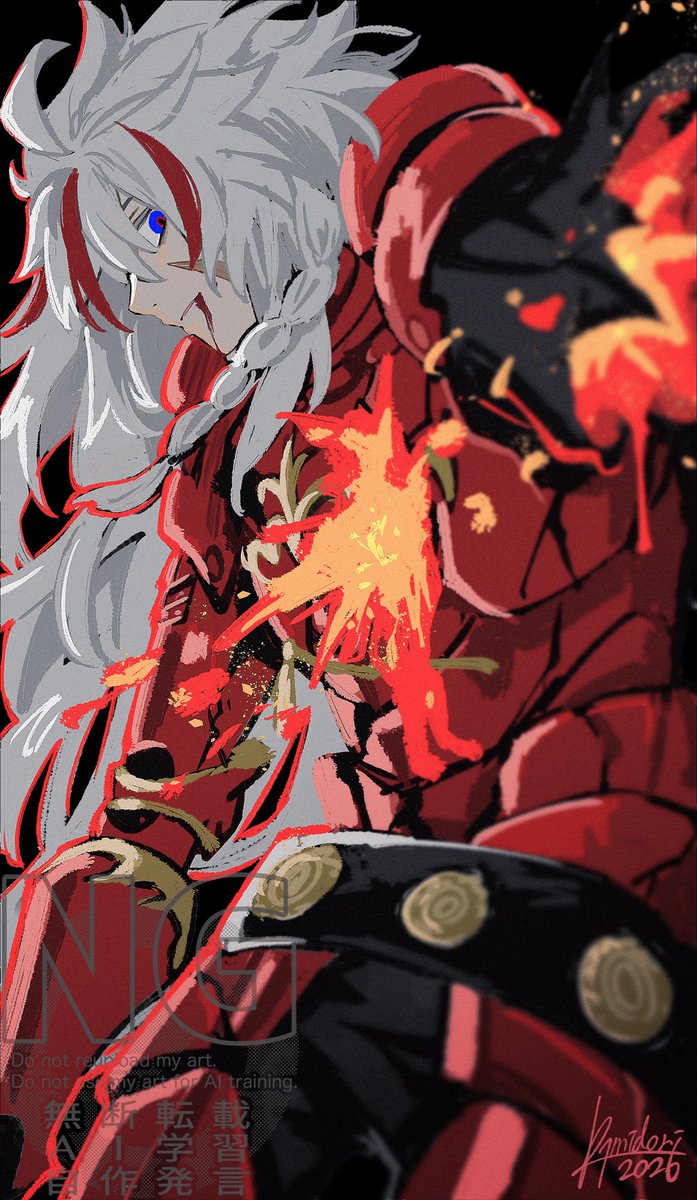 「白リチャ」|樹碧のイラスト