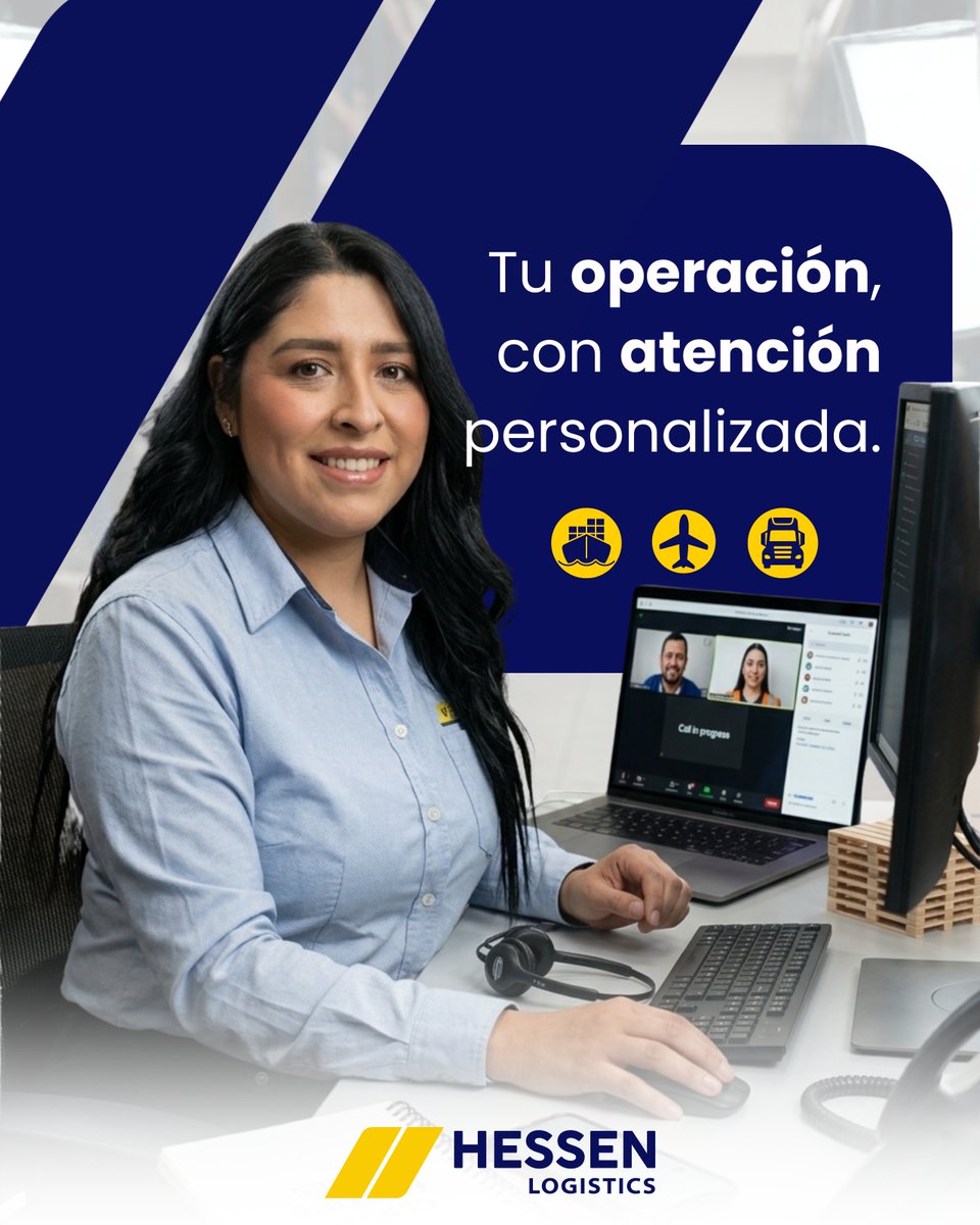 HessenLogistics's tweet photo. Tu logística no debería sentirse complicada🚛✈️🚢.

En Hessen te acompañamos con soluciones a la medida y atención cercana para cada operación. 🤝 https://t.co/oUsYmYV7kf