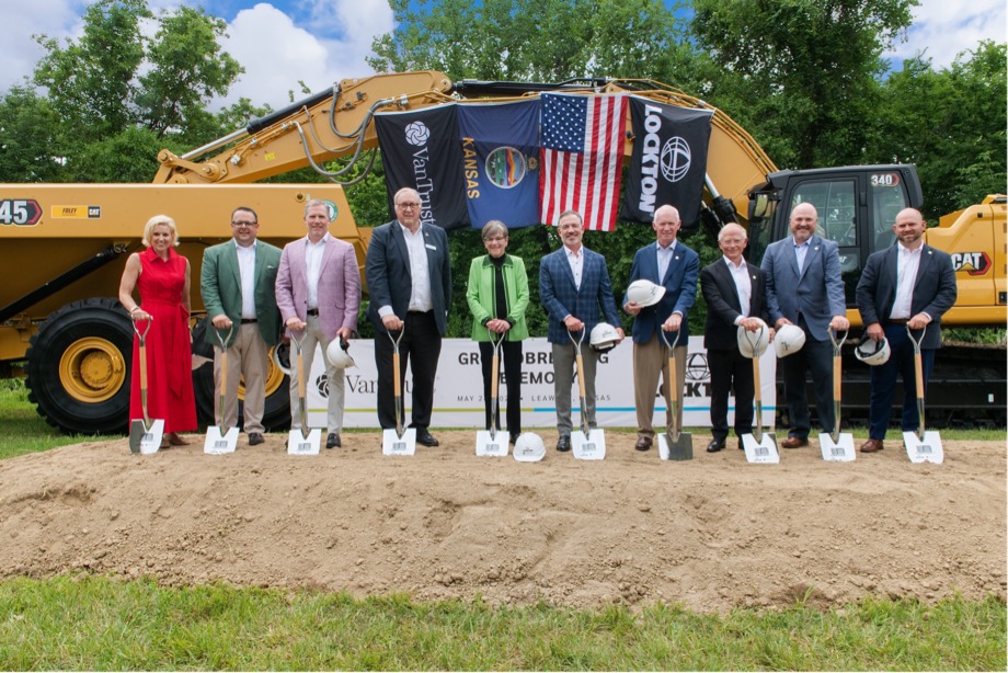 Lockton's tweet photo. Breaking ground on what’s next. Yesterday in Leawood, KS, we began construction on our future global HQ, an important milestone in our growth and our long‑term commitment to our people, our clients, and the community that’s shaped us for 60 years. Opening in 2030. https://t.co/Y6G5fIv1Ik
