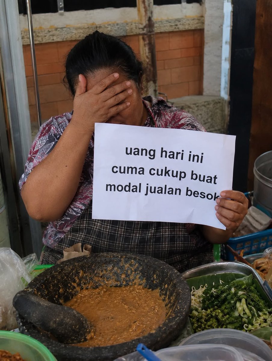 sosmedkeras's tweet photo. Mereka kerja buat menyambung hidup, bukan memperkaya diri https://t.co/6fOuZCQgp2