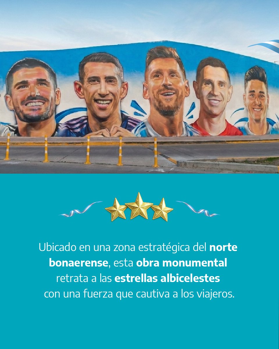 TurismoPBA's tweet photo. 🇦🇷 ​La provincia de Buenos Aires celebra el fútbol ⚽ en las canchas y en sus paredes, convirtiendo el espacio público en una galería a cielo abierto. 🎨 https://t.co/wQtiY6FcYH