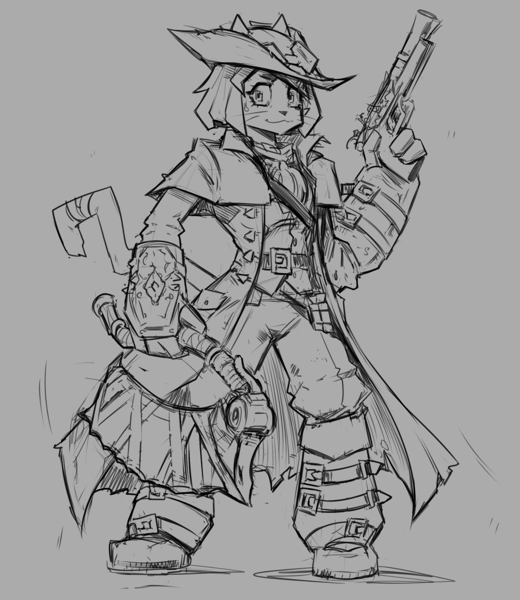 adinsart's tweet photo. What if Kit jumped into yharnam. She's fine... probably... 

wip sketch
#gameoverse #bloodborne #fanart https://t.co/FE6HoqCBpo