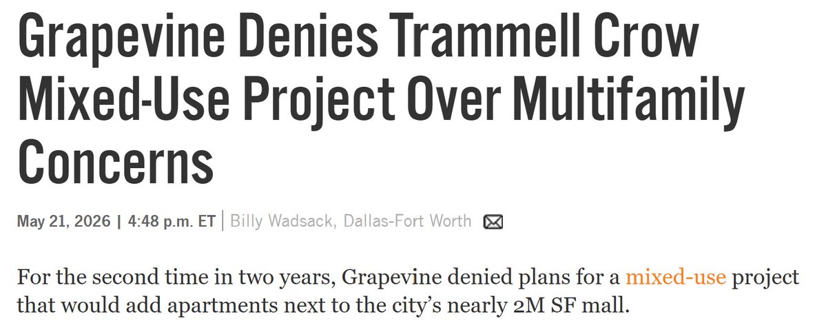 jayparsons's tweet photo. Grapevine TX: We are a tourist destination!

Also Grapevine TX: Tourism workers are not welcome to live here! https://t.co/XEZjlXN8yv