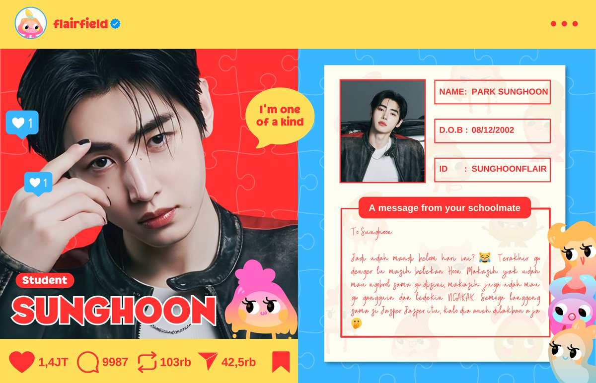 flsake's tweet photo. Sunghoon’s to-do-list:
⊹ loving my own style.
⊹ appreciating my friends’ vibes.
⊹ smiling a little brighter every day.

surprisingly, i’ve been doing pretty well so far! and little by little, i’m learning how to carry my own style with confidence. ₍ ᐢ.ˬ.ᐢ₎ https://t.co/LS9N826vo8