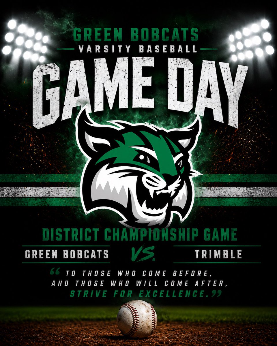 CoachDoyle2012's tweet photo. Business Trip:

It’s Championship Friday! We will be playing Trimble for the district championship this afternoon at 2pm. Game will be at Logan High School. Go Bobcats! https://t.co/tN8qSzWMhU