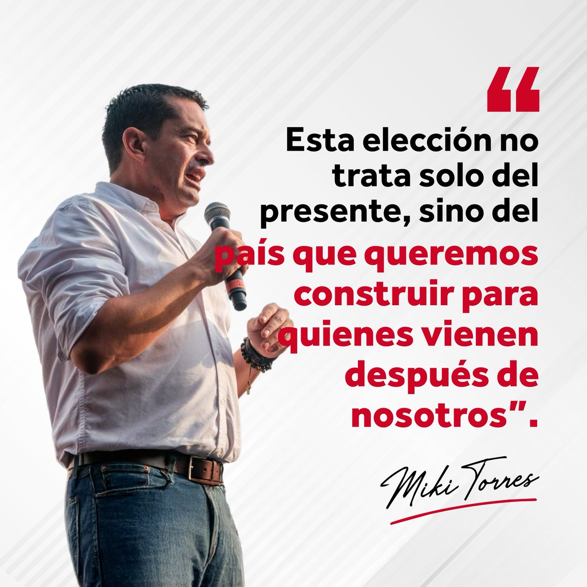 mikitorresfp's tweet photo. Esta elección no se trata solo del presente, es sobre el Perú que vamos a dejarle a quienes vienen después: un país con orden o uno con caos e improvisación. https://t.co/uRpJcLcbgo