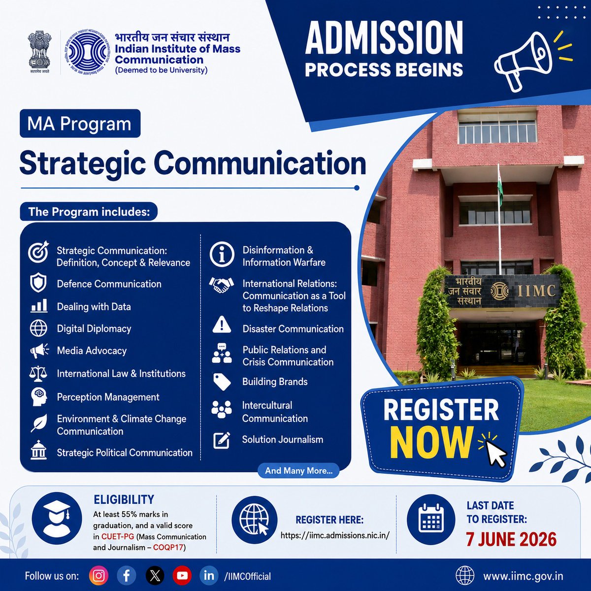 Indian Institute of Mass Communication tweet media