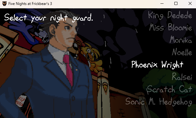 Lapapsbean's tweet photo. yo,objection :fire: )next victim:prob....uhhhh....) #AceAttorney #PhoenixWright #fivenightsatfrickbears3 https://t.co/6M28SmtYbn