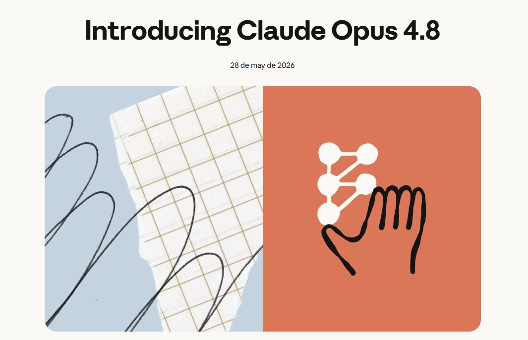 damiande's tweet photo. ¿Ya han comenzado a probar Claude Opus 4.8?
¿Cómo les está resultando en rendimiento / calidad de respuestas? https://t.co/cafqrm1Oxi