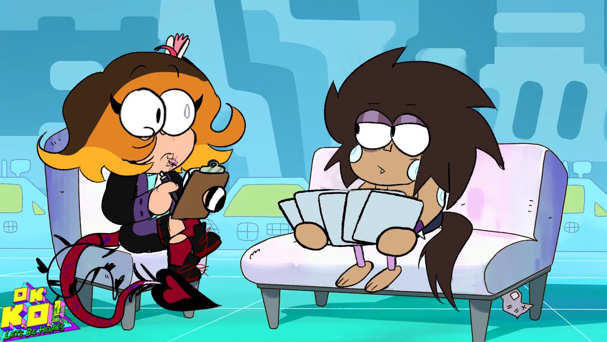 GloriaKibutsuji's tweet photo. I keep forgetting to post these. Sorry if Gloriosa looks bigger, I had trouble drawing😓 #okko #okkoletsbeheroes #fanart #TKO #Gloriosa #oc #ocxcannon https://t.co/DqZc8SwyCc
