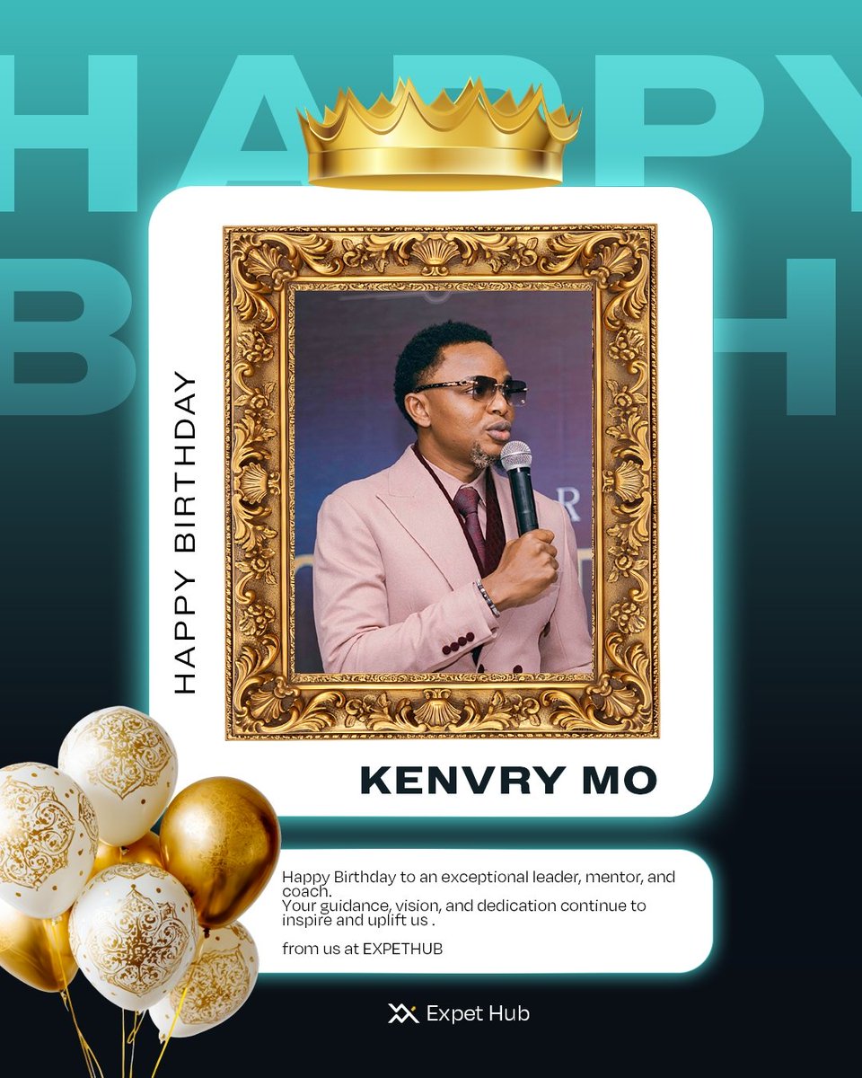 Expethub's tweet photo. Happy Birthday to an exceptional leader, mentor, and coach 🎉👑
Your vision and dedication continue to inspire greatness. Wishing you more wins, growth, and blessings ahead.
Happy Birthday, Kenvry Mo. 

#expethub https://t.co/IZOpT9xYro