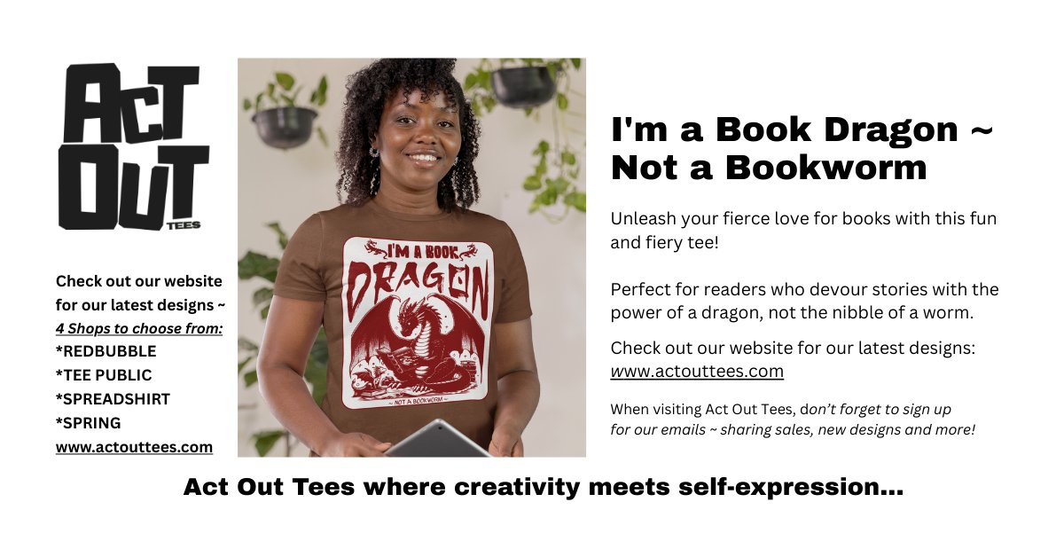 JoeNendza17334's tweet photo. I'm a Book Dragon ~ Not a Bookworm
Act Out Tees ~ https://t.co/qBAyk2gh1w
#BookDragon #Bookish #Bibliophile #ReadMore #PrintOnDemand #Tees #FierceReader #Literary #StoryLover #Shelfie #PageDevourer #ReaderLife https://t.co/H5v1SfdMS5
