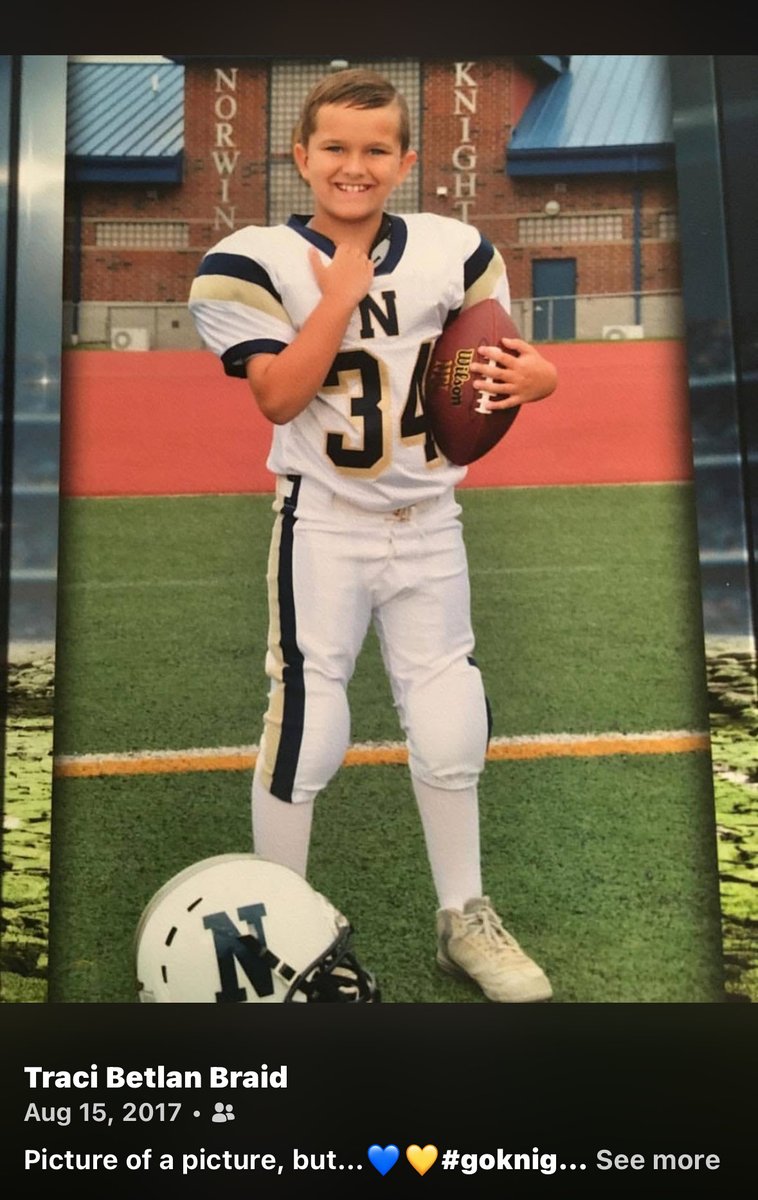 TraciBraid's tweet photo. It was a beautiful night at Cal U’s “Rally in the Valley.” Sort of surreal seeing Bennett wear #34…he was given that number his very first year of tackle football nine years ago. The competition has gotten more intense but so has his love of the game. https://t.co/r7AStdUXLq