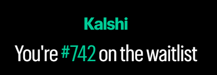 probaaron's tweet photo. I'm currently #742, #218, #91, and #318 on the @Kalshi  perps waitlist 🤔 https://t.co/VOuYt32wFQ