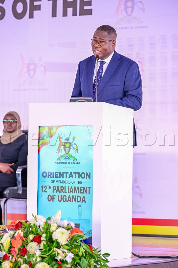newvisionwire's tweet photo. UPDATE: Speaker Jacob Oboth has officially closed the orientation of Members of the 12th Parliament, committing to functional parliamentary committees and emphasising evidence-based legislation.

📸 @kamiriam 
#VisionUpdates | #12thParliament https://t.co/2lvrR9dxeC