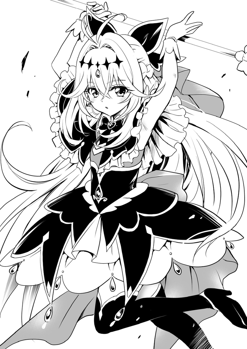 _ToLoveRu1's tweet photo. Yabuki publica ilustración de Luluka Moria como "Cure Arcana Shadow" del anime de Precure en 2026 "Meitantei Pretty Cure!" 🔍

Quería hacer la ilustración y la última vez que hizo dibujos de las cures fue cuando su hija era pequeña 

#矢吹健太朗
#PrettyCure
#名探偵プリキュア https://t.co/fcBRmp5lhu