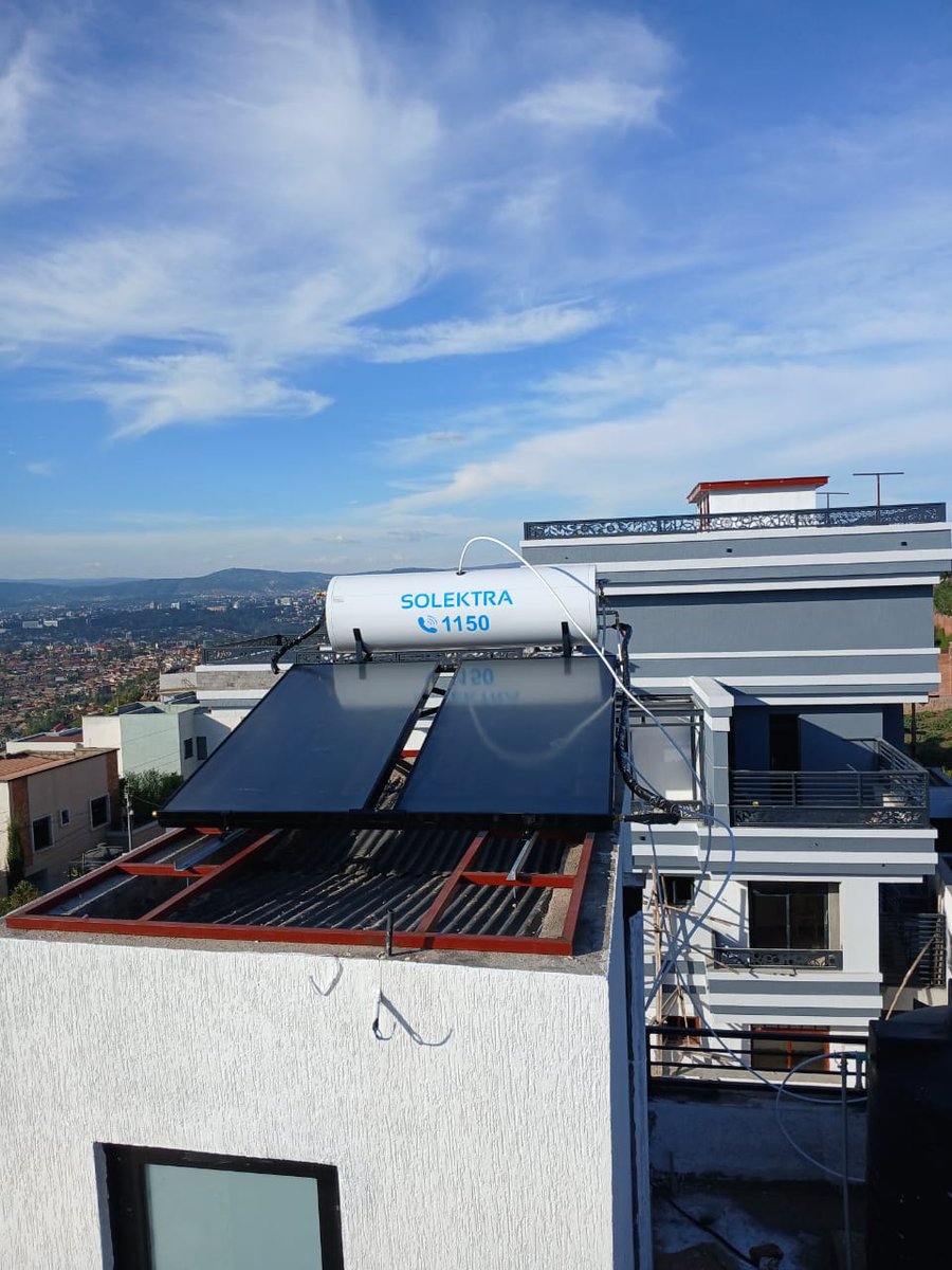 solektra_rwanda's tweet photo. Switch to Solektra and Save! Get free hot water powered by the sun. Perfect for any home in Rwanda. Start with a 550,000 Frw deposit and pay the rest later. Call 1150 today!
#SolektraRwanda #SolarWaterHeater #CleanEnergyRwanda #SaveEnergy #Kigali #Rwanda #GreenLiving https://t.co/oWgdeB37k3