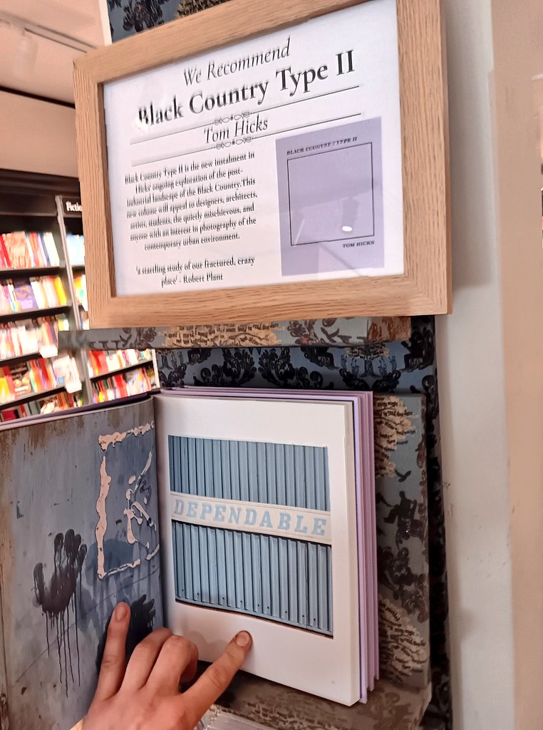WaterstonesWton's tweet photo. Absolutely wonderful to have a new book in stock from local artist Tom Hicks! Black Country Type II is another beautifully produced volume of smart, droll and fascinating photographs, perfectly capturing the spirit of our place. Click &amp; Collect: https://t.co/pOm9TO93sx https://t.co/qz69fiVdAE