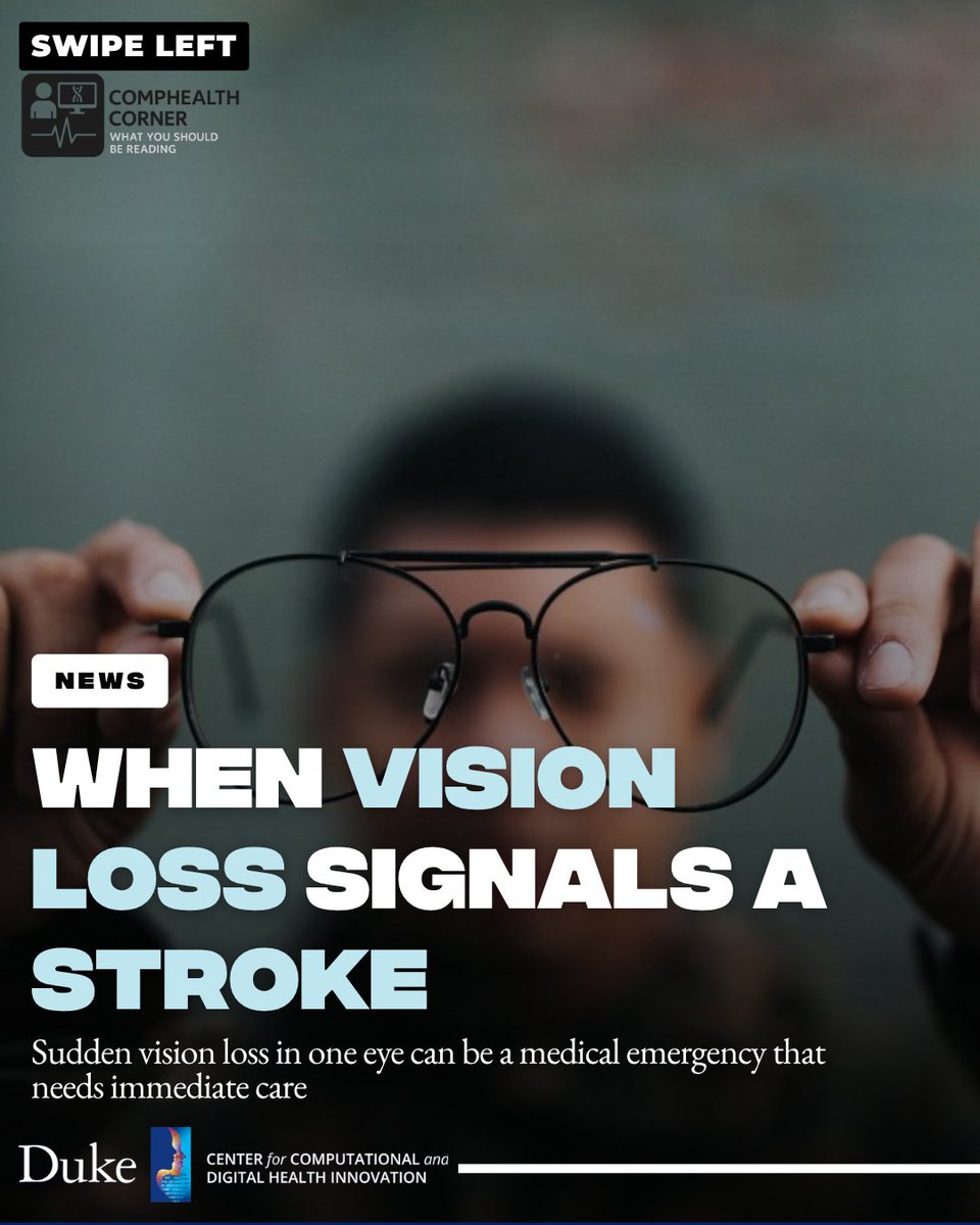 RandlesLab's tweet photo. 📚 CCDHI CompHealth Corner — What are we reading this week?

Sudden vision loss might seem like an eye issue, but it can be a sign of something far more serious.
A new review from CCDHI member Brian Mac Grory, published in Neurologic Clinics, highlights retinal artery occlusion (RAO) as a medical emergency that requires immediate evaluation, similar to how a stroke is treated.

RAO can cause sudden, painless vision loss in one eye, and recognizing the symptoms early is critical for protecting both vision and overall health.

The work also underscores the importance of connecting neurology, vascular health, and early diagnosis to improve patient outcomes.

Read more: https://t.co/cruY6BvinI