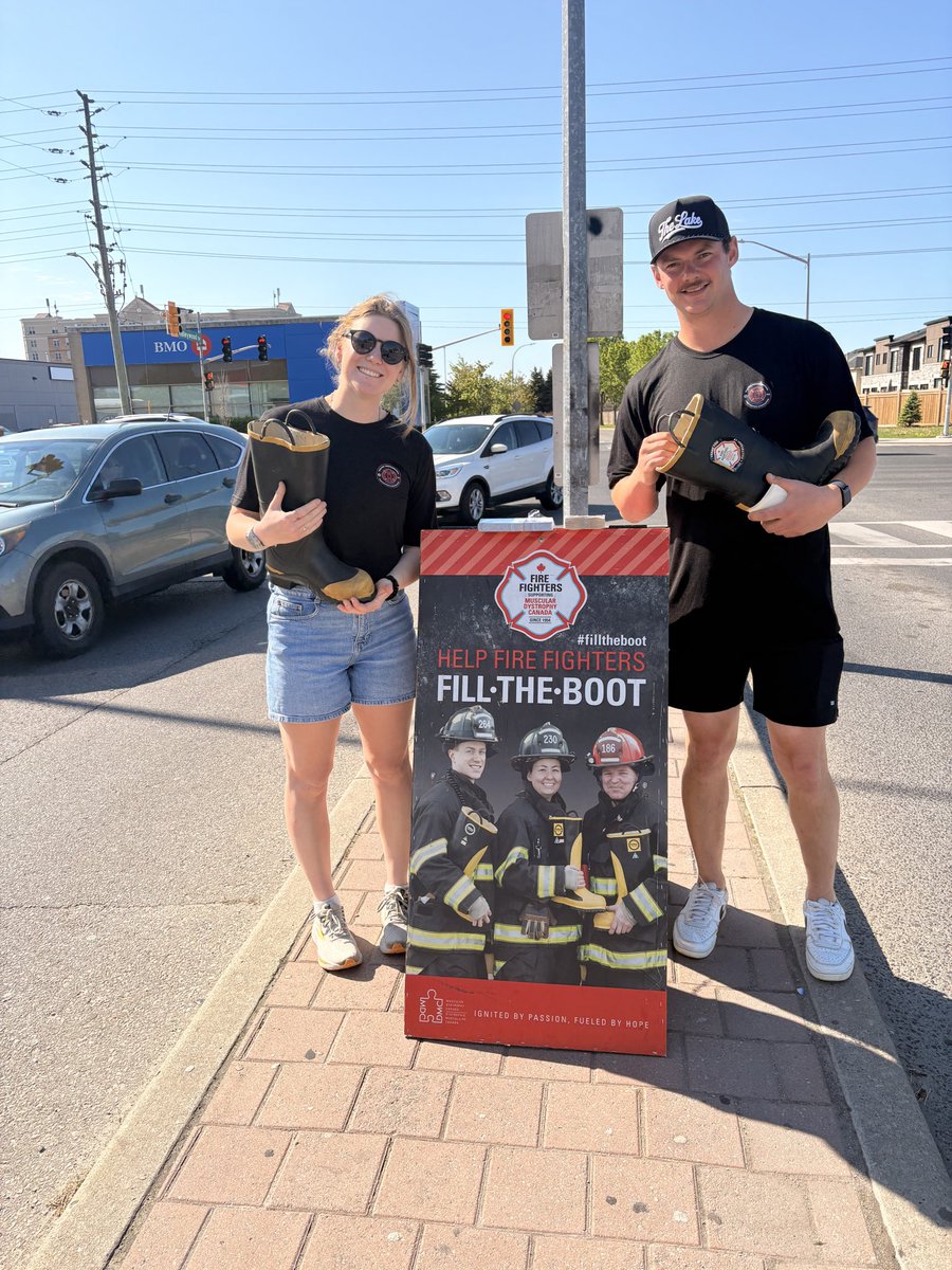 WPFFAL2036's tweet photo. Your Whitby firefighters are out filling the boot today and tomorrow!
📍 Location: Brock & Taunton – Smart Centre Plaza
🕘 Time: 9:00 a.m. – 5:00 p.m.
Come out, say hi, and help us raise money and awareness. Every donation makes a difference!
#filltheboot
@md_canada https://t.co/x52F33blJw