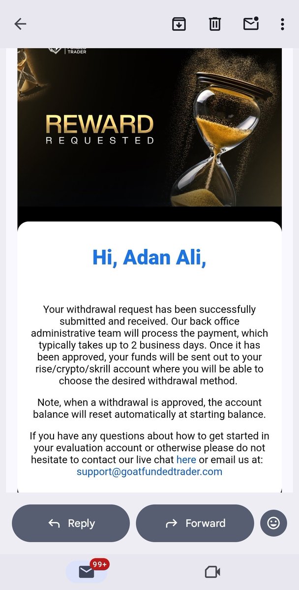 rahiimally's tweet photo. Payout  requested let wait for it to land @GoatFunded @EdwardXLreal https://t.co/sFwD4tiOVI