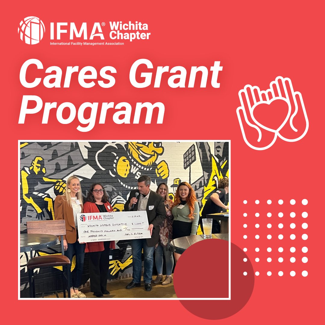 IFMAWichita's tweet photo. The 2026 IFMA Wichita Cares Grant Application is open.

Each year, IFMA Wichita partners with local nonprofits to support facility-related improvements.

Applications are due October 30, 2026.

Learn more and apply here: https://t.co/2qBCtfpBFn

#Wichita #IFMA #WichitaCares https://t.co/0dPmMYssUB
