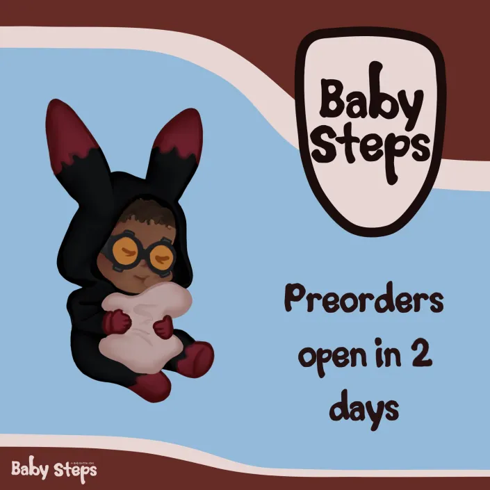 babystepszine's tweet photo. 🩵2 days until preorders for Baby Steps: A Bad Batch Zine go live! 🩵

We are so close to our shop launch day! Don’t miss out! Save the date and share it with your friends!

Preorders open on 31st May 2026. https://t.co/1oOWqhn6iA