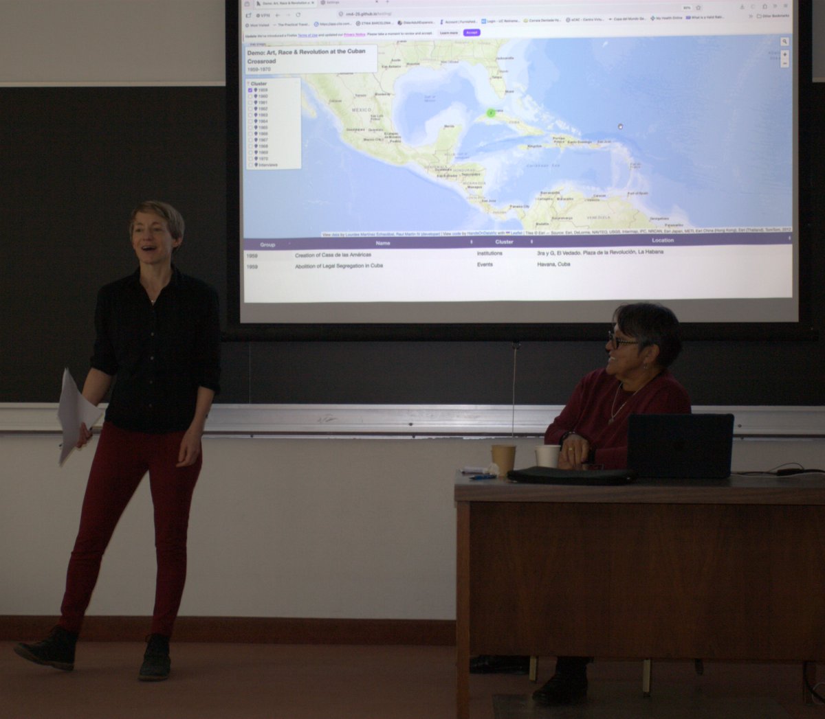 uoftcomplit's tweet photo. We would like to thank Professor Lourdes Martínez Echazábal (University of California, Santa Cruz) for visiting UofT to give a lecture to the public!

'A Piece of Revolutionary History and Culture: Afro-Testimonies from the Cuban 1960s'

It was an amazing day - thank you!!! 🙌 https://t.co/Vm64vXPqOD