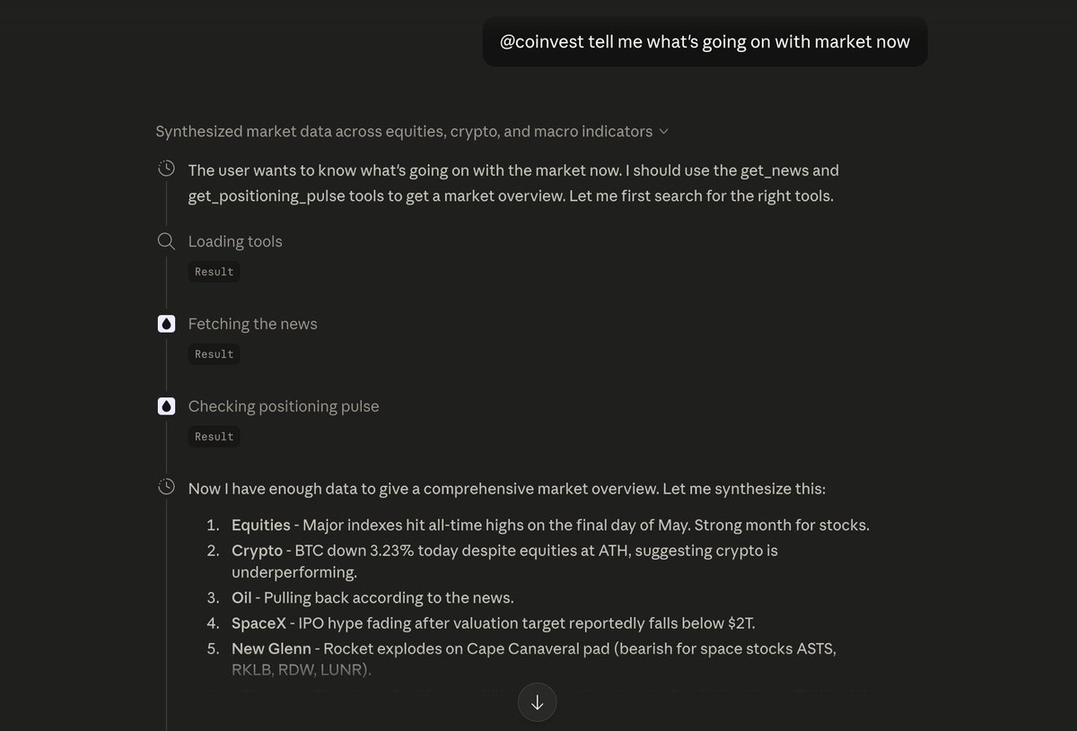 lptrade_if's tweet photo. Forget about news
Forget about signal channels
Forget about bloomberg 

@coinvestai from @liquidtrading combines all in one

Adviser 
Visioner
Corrector
Teacher
Gigabrain trader

And everything in one claude or chatgpt chat

Trading in 2026 changes &amp; evolves
W https://t.co/27PCIJcJSj