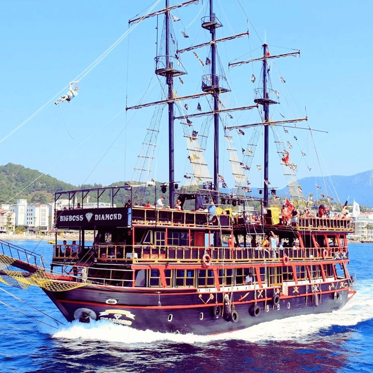gemitrafik's tweet photo. Marmaris Cennet Adasında 400 kişi kapasiteli BIGBOSS DIAMOND isimli günübirlik tur teknesi su alarak batmış.

Teknedeki 110 yolcu çevredeki tekneler ve sahil güvenlik tarafından tahliye edilmiş. https://t.co/nPBUtZyxK1