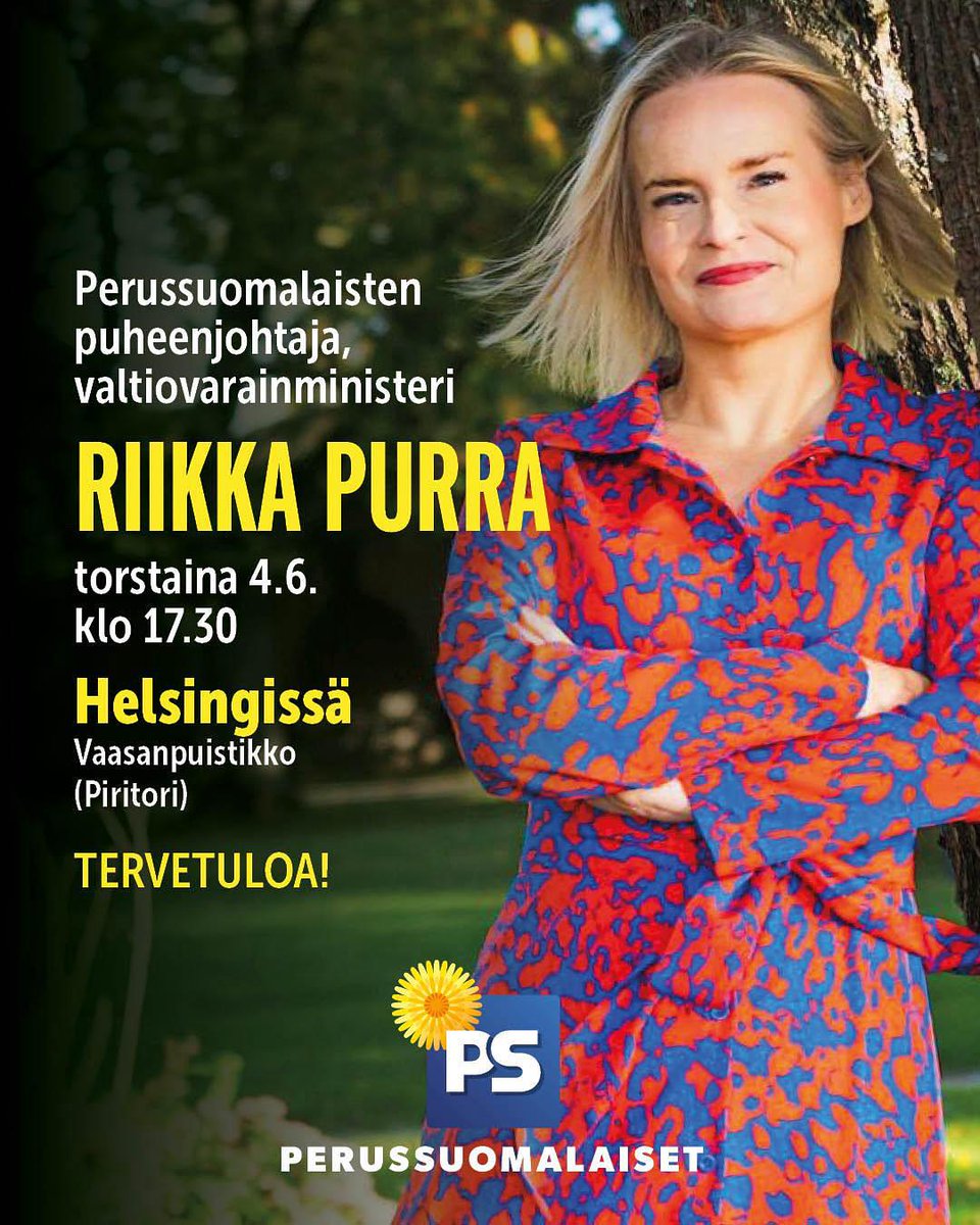 helsinginpersut's tweet photo. Ensi viikolla @psnaisethki tilaisuudessa tavattavissa Riikka Purra! 👍 https://t.co/AUL98ox5oR