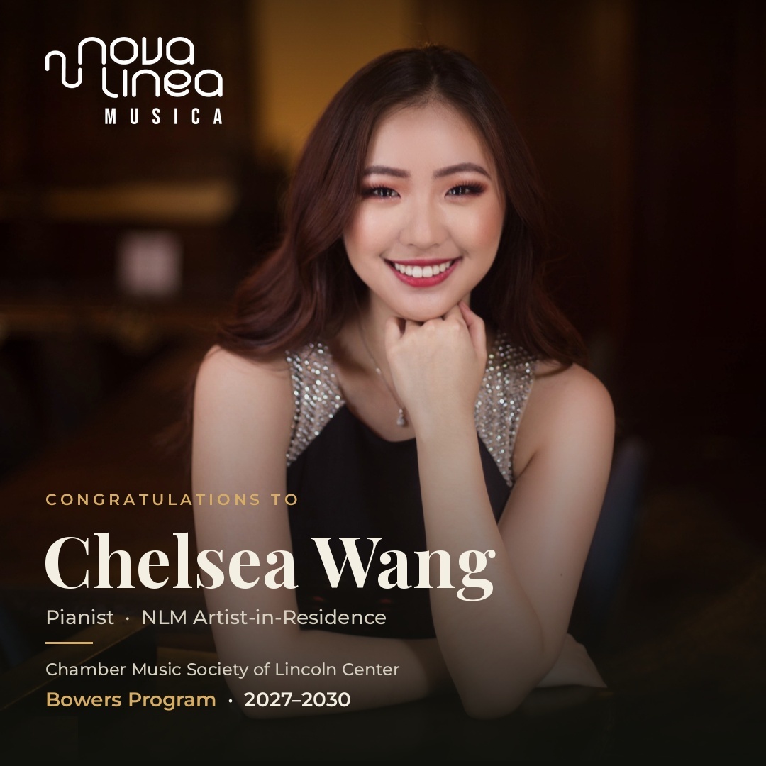 NovaLineaMusica's tweet photo. Congratulations to NLM Artist-in-Residence Chelsea Wang, named to the Chamber Music Society of Lincoln Center's Bowers Program (2027–2030) 🎉

One of chamber music's most competitive residencies — and a richly deserved honor for this "excellent young pianist." So proud. 👏

🔗 https://t.co/ZufSK2JfQp

NLM Socials:

Website: https://t.co/G50XsE4pfC
Instagram: https://t.co/XW2TO6y0po
YouTube: https://t.co/k5kUusosNJ
Facebook: https://t.co/aaC08c5WgJ

@chambermusicsociety #ChamberMusic #BowersProgram